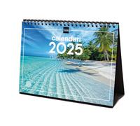 Finocam - Calendario Imágenes de Sobremesa para Escribir 2025 Mes Vista Enero 2025 - Diciembre 2025 (12 meses) Paisajes paradisíacos Catalán