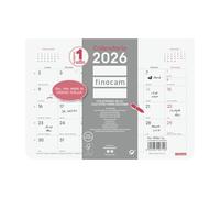 Finocam - Calendario imán Mes Vista Enero - Diciembre (12 meses) | Calendario Magnético nevera | Planificador mensual Chic - Blanco - Español