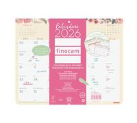 Finocam - Calendario imán Mes Vista Enero - Diciembre (12 meses) | Calendario Magnético nevera | Planificador mensual Trendy Design - Catalán