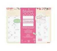 Finocam - Calendario imán Mes Vista Enero - Diciembre (12 meses) | Calendario Magnético nevera | Planificador mensual Design - Español