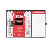 Finocam - Calendario imán Mes Vista Enero - Diciembre (12 meses) | Calendario Magnético nevera | Planificador mensual Neutro - Español