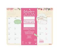 Finocam - Calendario magnético 2026 1 mes por página enero - diciembre 2026 (12 meses) | Calendario 2026 para calificar | Planificador mensual Diseño Bloque - Español
