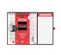 Finocam - Calendario magnético 2026 1 mes por página enero - diciembre 2026 (12 meses) | Calendario 2026 para calificar | Planificador mensual Neutral - Español