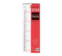Finocam - Calendario, Neutro, para pared, para Notas, de Enero de 2024 a Diciembre de 2024 (12 meses), Francés