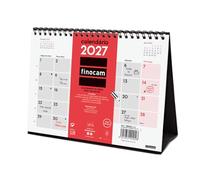 Finocam Calendario Sobremesa Escribir 2027 | Neutro · Idioma: Portugués