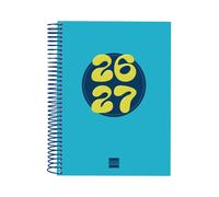 Finocam Cool Agenda Curso 2026 2027 | 1 Día Página · Septiembre 2026 - Junio 2027 (curso lectivo) + Julio y Agosto resumidos | Azul · Idioma: Español - Agenda escolar - Agenda diaria