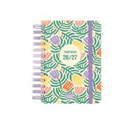 Finocam Cosmo Cart Agenda Curso 2026 2027 | 1 Día Página · Septiembre 2026 - Agosto 2027 (12 meses) | Garden · Idioma: Español - Agenda académica - Agenda diaria