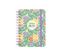 Finocam Cosmo Cart Agenda Curso 2026 2027 | Semana Vista Horizontal · Septiembre 2026 - Agosto 2027 (12 meses) | Garden · Idioma: Catalán - Agenda académica - Agenda semanal