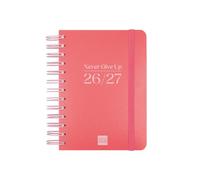 Finocam Cosmo Flex Agenda Curso 2026 2027 | 1 Día Página · Septiembre 2026 - Agosto 2027 (12 meses) | Rojo · Idioma: Catalán - Agenda académica - Agenda diaria