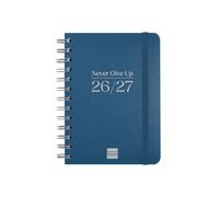 Finocam Cosmo Flex Agenda Curso 2026 2027 | Semana Vista Horizontal · Septiembre 2026 - Agosto 2027 (12 meses) | Azul · Idioma: Catalán - Agenda académica - Agenda semanal