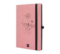 Finocam - Cuaderno Design Tapa Blanda Liso Butterfly | Cuaderno A5 de Hojas Microperforadas | Bolsillo y Portabolígrafo | 72 Hojas,Adhesivos y Plantilla