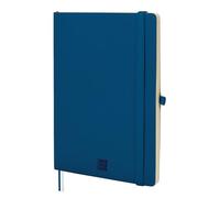 Finocam - Cuaderno Nexo Tapa Blanda Liso Azul Marino | Cuaderno A5 de Hojas Microperforadas | Bolsillo y Portabolígrafo | 72 Hojas,Ideal para Escribir y Dibujar