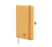 Finocam - Cuaderno Nexo Tapa Blanda Liso Camel | Cuaderno Pequeño de Hojas Microperforadas | Bolsillo y Portabolígrafo | 72 Hojas,Ideal para Escribir y Dibujar