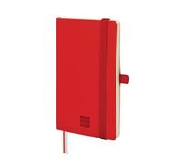 Finocam - Cuaderno Nexo Tapa Blanda Liso Rojo | Cuaderno Pequeño de Hojas Microperforadas | Bolsillo y Portabolígrafo | 72 Hojas,Ideal para Escribir y Dibujar