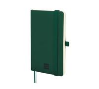 Finocam - Cuaderno Nexo Tapa Blanda Liso Verde Oscuro | Cuaderno Pequeño de Hojas Microperforadas | Bolsillo y Portabolígrafo | 72 Hojas,Ideal para Escribir y Dibujar
