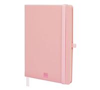 Finocam - Cuaderno Nexo Tapa Dura Liso Rosa | Cuaderno A5 de Hojas Microperforadas | Bolsillo y Portabolígrafo | 72 Hojas,Ideal para Escribir y Dibujar