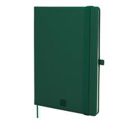 Finocam - Cuaderno Nexo Tapa Dura Liso Verde Oscuro | Cuaderno A5 de Hojas Microperforadas | Bolsillo y Portabolígrafo | 72 Hojas,Ideal para Escribir y Dibujar