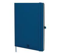 Finocam - Cuaderno Nexo Tapa Dura Rayado Horizontal Azul Marino | Cuaderno Grande de Hojas Microperforadas | Bolsillo y Portabolígrafo | 72 Hojas,Ideal para Escribir