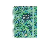 Finocam Diva Agenda Curso 2026 2027 | Semana Vista Horizontal · Septiembre 2026 - Junio 2027 (curso lectivo) + Julio y Agosto resumidos | Selva · Idioma: Español - Agenda escolar - Agenda semanal