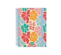 Finocam Diva Agenda Curso 2026 2027 | Semana Vista Horizontal · Septiembre 2026 - Junio 2027 (curso lectivo) + Julio y Agosto resumidos | Spring · Idioma: Español - Agenda escolar - Agenda semanal