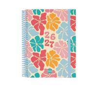 Finocam Diva Agenda Curso 2026 2027 | Semana Vista Horizontal · Septiembre 2026 - Junio 2027 (curso lectivo) + Julio y Agosto resumidos | Spring · Idioma: Español - Agenda escolar - Agenda semanal