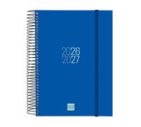 Finocam Espir Agenda Curso 2026 2027 | 1 Día Página · Septiembre 2026 - Agosto 2027 (12 meses) | Azul · Idioma: Español - Agenda académica - Agenda diaria