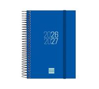 Finocam Espir Agenda Curso 2026 2027 | 1 Día Página · Septiembre 2026 - Agosto 2027 (12 meses) | Azul · Idioma: Español - Agenda académica - Agenda diaria