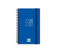 Finocam Espir Agenda Curso 2026 2027 | Semana Vista Horizontal · Septiembre 2026 - Agosto 2027 (12 meses) | Azul · Idioma: Español - Agenda académica - Agenda semanal