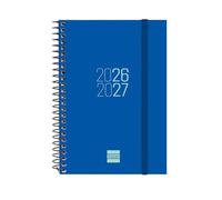 Finocam Espir Agenda Curso 2026 2027 | Semana Vista Horizontal · Septiembre 2026 - Agosto 2027 (12 meses) | Azul · Idioma: Catalán - Agenda académica - Agenda semanal
