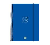 Finocam Espir Agenda Curso 2026 2027 | Semana Vista Horizontal · Septiembre 2026 - Agosto 2027 (12 meses) | Azul · Idioma: Español - Agenda académica - Agenda semanal