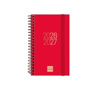 Finocam Espir Agenda Curso 2026 2027 | Semana Vista Horizontal · Septiembre 2026 - Agosto 2027 (12 meses) | Rojo · Idioma: Catalán - Agenda académica - Agenda semanal