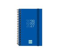 Finocam Espir Agenda Curso 2026 2027 | Semana Vista Horizontal · Septiembre 2026 - Agosto 2027 (12 meses) | Azul · Idioma: Español - Agenda académica - Agenda semanal