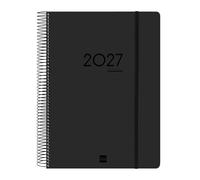 Finocam Ikon Agenda 16 meses 2026 2027 | 1 Día Página · Septiembre 2026 - Diciembre 2027 | Negro · Internacional - Agenda diaria