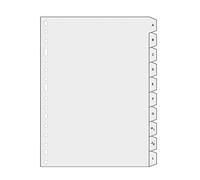 Separador alfabetico multifin 3005 plastico folio natural