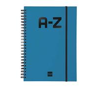 Finocam Índice alfabético, A-Z - Azul, Mediano - 148x210 mm (DIN A5)