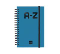 Finocam Índice alfabético, A-Z - Azul, Pequeño - 100x150 mm