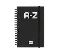 Finocam - Índice alfabético, Negro, Pequeño - 8º 100x150 mm