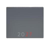 Finocam Planificador Agenda + Notas 2027 Mensual | Gris · Internacional