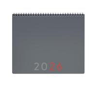 Finocam - Planificador Agenda + Notas Mes Vista 2026 Mes Vista + notas Enero 2026 - Diciembre 2026 (12 meses) Gris Internacional