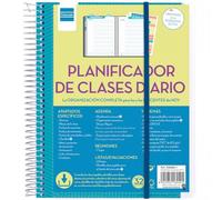 Finocam - Planificador de Clases Diario Docente español, Tamaño de hoja 4º (155x212mm)