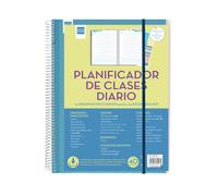 Finocam – Planificador Diario para Docentes, 1 día/página, hasta 8 clases, tapa personalizable