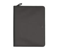 Finocam - Portadocumentos A4 NOPAL - Negro | Portafolio con Cremallera - Bolsillo interior para tablet | Carpeta de cuaderno de notas | Portadocumentos BIOMATERIAL - BASE CACTUS