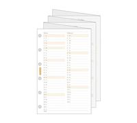 Finocam - Recambio agenda Classic 2026 Mes Vista | Enero - Diciembre (12 meses) | Planificad. anual desplegable agenda C296 con 6 taladros - Español