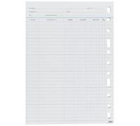 Finocam Recambio, Blanco, 50 hojas, 90 g, cuentas corrientes, 11 taladros, 155 x 215 (4º sobremesa vertical)