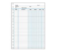 Finocam Recambio, Blanco, 50 hojas, 90 g, cuentas corrientes, 16 taladros, 215 x 310 (folio vertical)