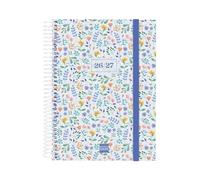 Finocam Secundaria Agenda Curso 2026 2027 | 1 Día Página · Septiembre 2026 - Junio 2027 (curso lectivo) + Julio y Agosto resumidos | Fiori · Idioma: Catalán - Agenda escolar - Agenda diaria