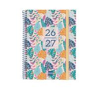 Finocam Secundaria Agenda Curso 2026 2027 | Semana Vista Horizontal · Septiembre 2026 - Junio 2027 (curso lectivo) + Julio y Agosto resumidos | Tropical · Idioma: Catalán - Agenda escolar