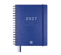Finocam Tempus Agenda 16 meses 2026 2027 | Semana Vista Vertical · Septiembre 2026 - Diciembre 2027 | Azul · Idioma: Español - Agenda semanal - Planner