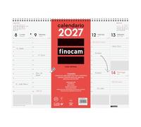 Finocam Vade Semanal 2027 | Neutro · Idioma: Español | Calendario semanal. Organización, Planificación y Productividad