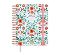 Finocam Vitae Agenda 16 meses 2026 2027 | Semana Vista Horizontal · Septiembre 2026 - Diciembre 2027 | Azul · Idioma: Catalán - Agenda semanal